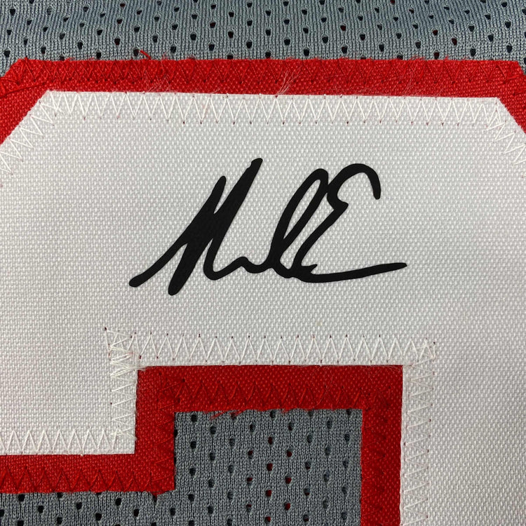 Facsimile Autographed Mike Evans Tampa Bay Grey Pewter Reprint Laser Auto Football Jersey Size Men's XL
