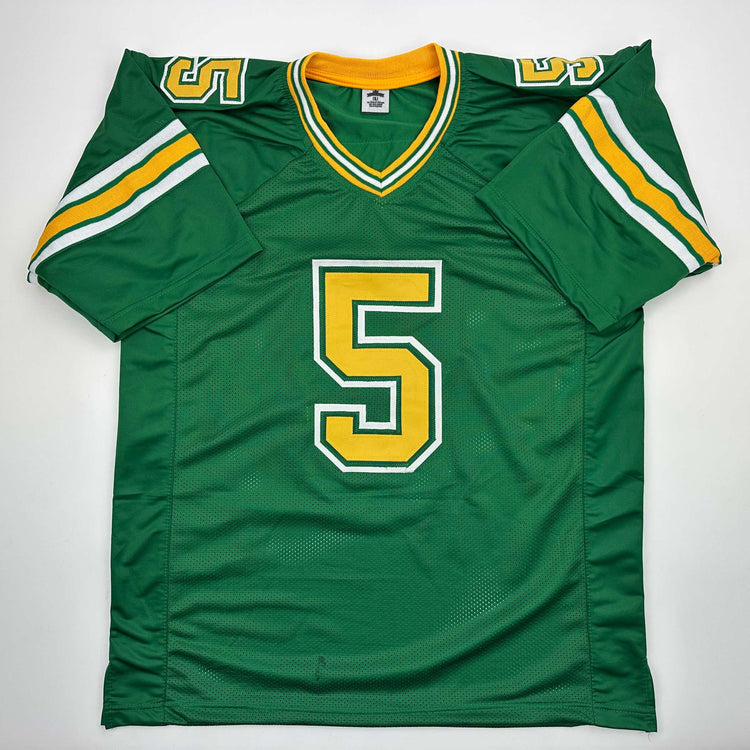 Facsimile Autographed Dante Moore Oregon Green Reprint Laser Auto College Football Jersey Size Men's XL