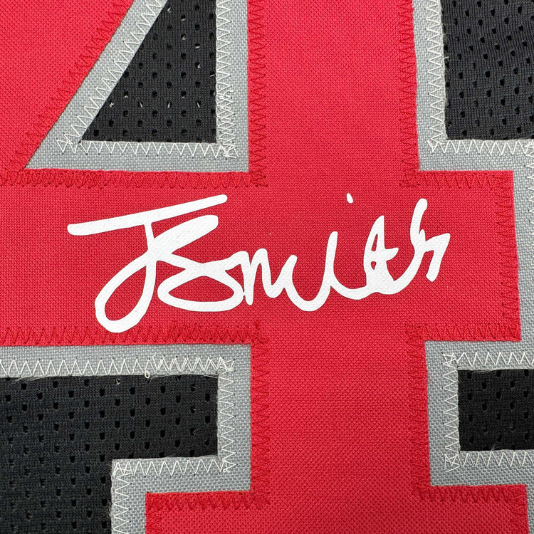 Facsimile Autographed Jeremiah Smith Ohio State Black Reprint Laser Auto College Football Jersey Size Men's XL