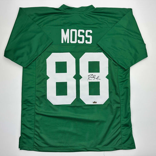 Facsimile Autographed Randy Moss Marshall Green Reprint Laser Auto College Football Jersey Size Men's XL