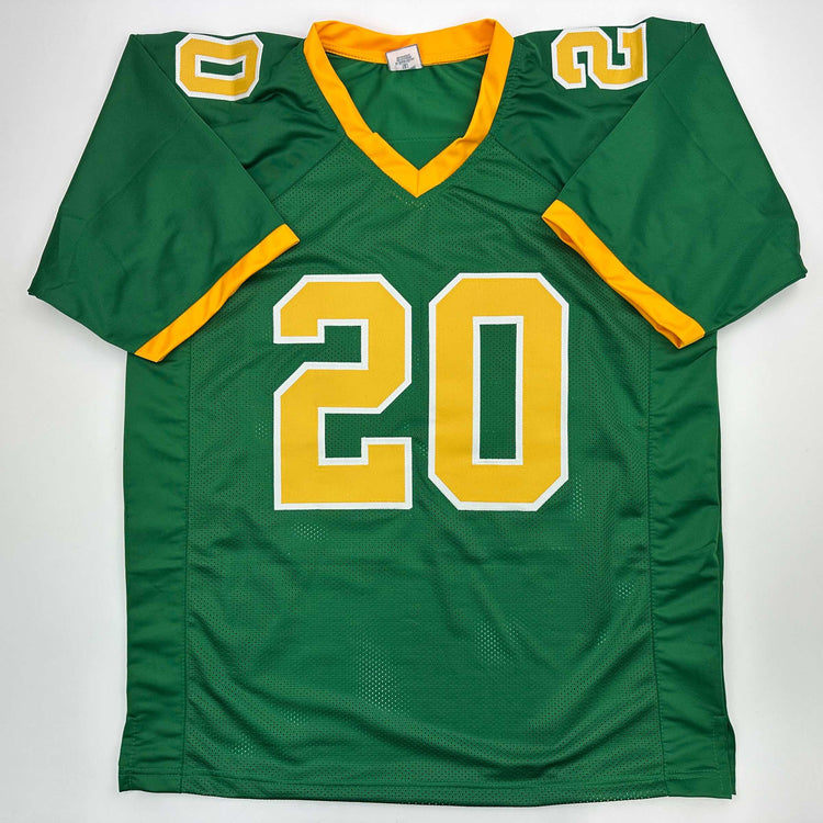 Facsimile Autographed Jordan James Oregon Green Reprint Laser Auto College Football Jersey Size Men's XL