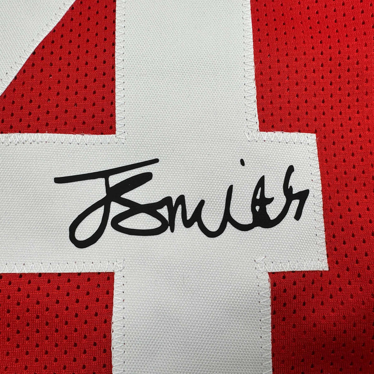 Facsimile Autographed Jeremiah Smith Ohio State Red Reprint Laser Auto College Football Jersey Size Men's XL