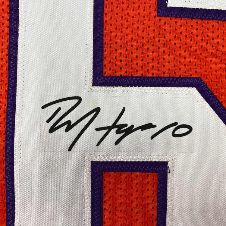 Facsimile Autographed DeAndre Hopkins Clemson Orange Reprint Laser Auto College Football Jersey Size Men's XL