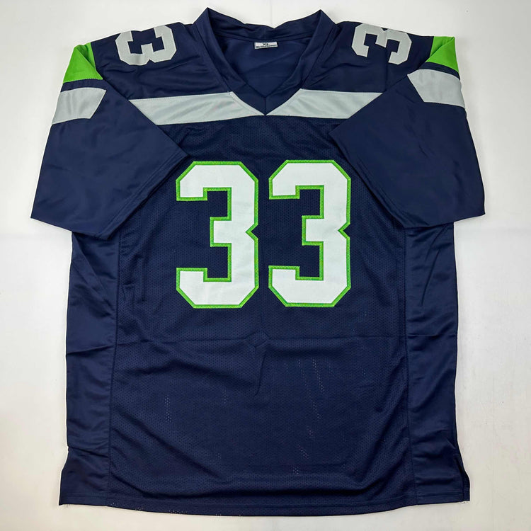 Autographed/Signed Jamal Adams Seattle Navy Blue Football Jersey JSA COA