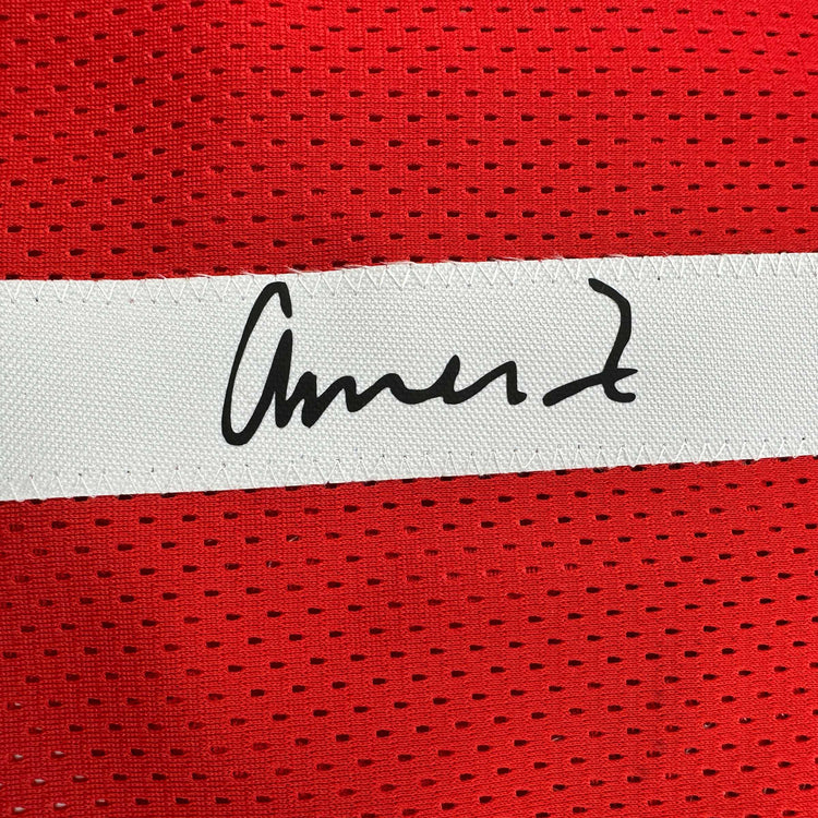 Facsimile Autographed Amen Thompson Houston Red Reprint Laser Auto Basketball Jersey Size Men's XL