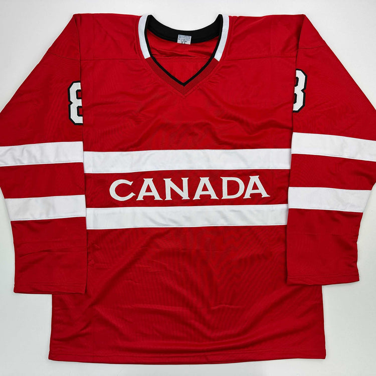 Facsimile Autographed Cale Makar Canada Red 2025 4 Nations Face-Off Reprint Laser Auto Hockey Jersey Size Men's XL