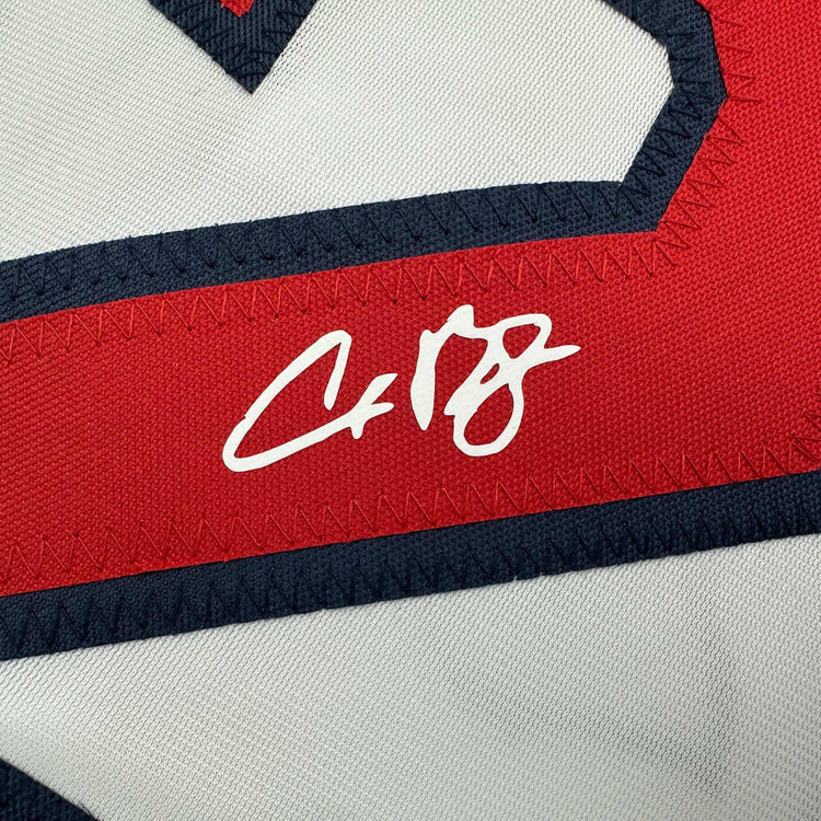 Facsimile Autographed Alex Bregman Boston White Reprint Laser Auto Baseball Jersey Size Men's XL