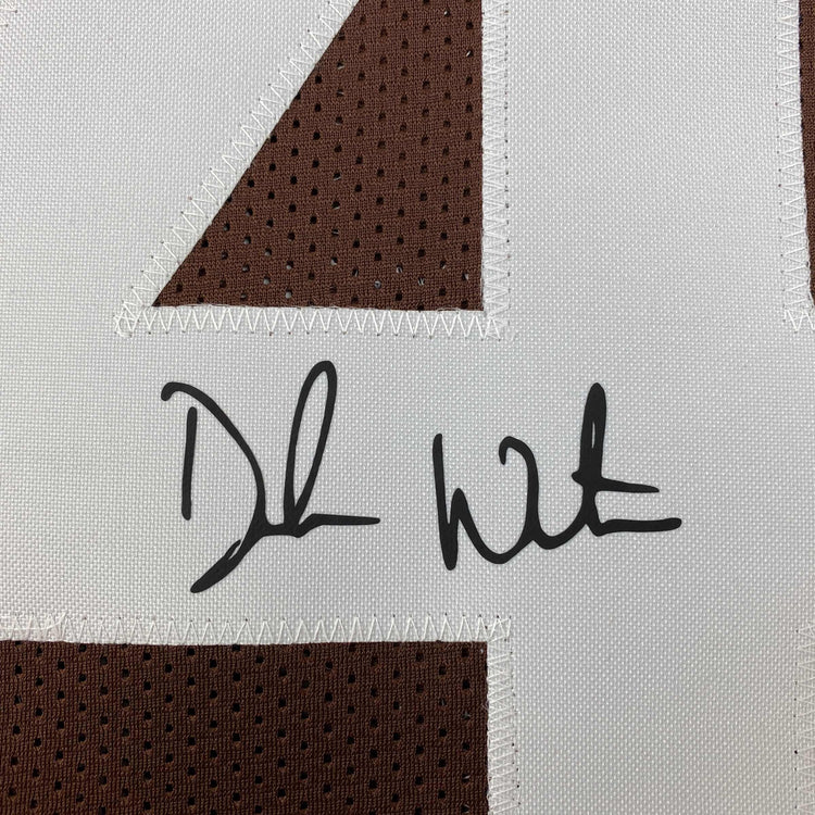 Facsimile Autographed Deshaun Watson Cleveland Brown Reprint Laser Auto Football Jersey Size Men's XL