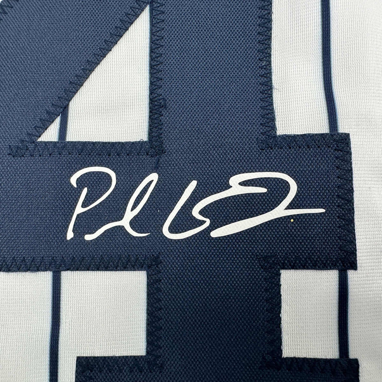Facsimile Autographed Paul Goldschmidt New York Pinstripe Reprint Laser Auto Baseball Jersey Size Men's XL