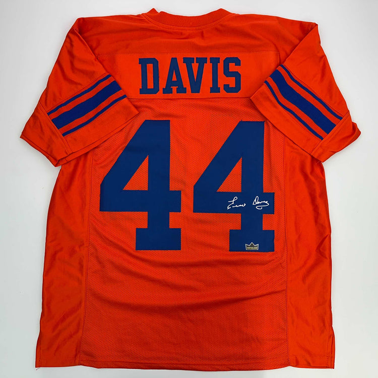 Facsimile Autographed Ernie Davis Syracuse Orange Reprint Laser Auto College Football Jersey Size Men's XL