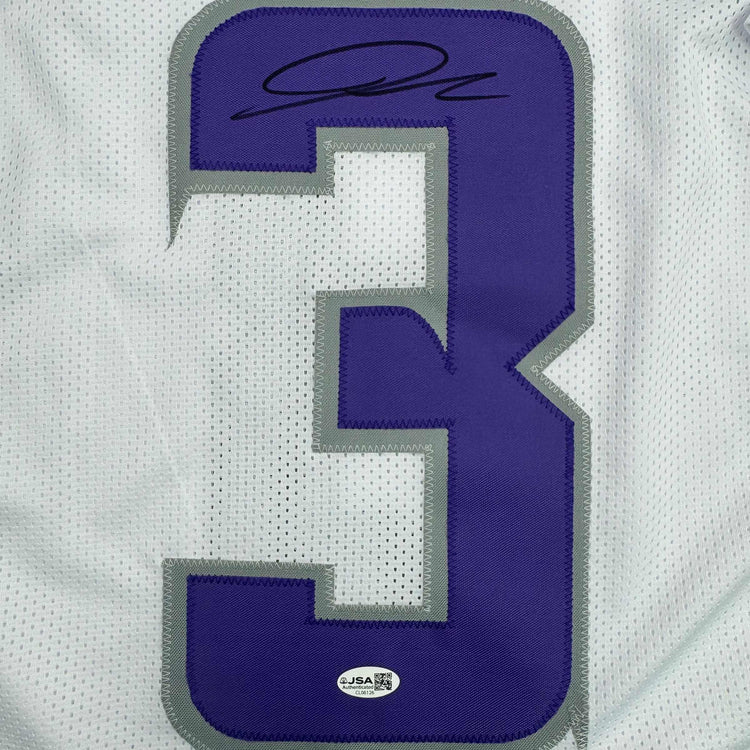 Autographed/Signed Jordan Addison Minnesota White Alternate Football Jersey JSA COA