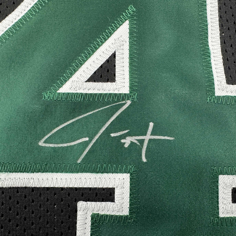 Autographed/Signed Jrue Holiday Boston Black Basketball Jersey JSA COA