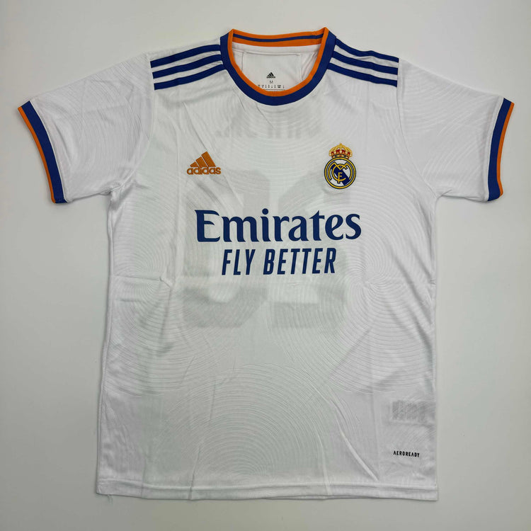 Autographed/Signed Vini Vinicius Jr. Real Madrid White Soccer Jersey Beckett BAS COA #2