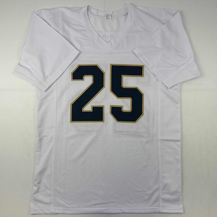 Autographed/Signed Raghib Ismail Rocket Notre Dame White College Football Jersey JSA COA