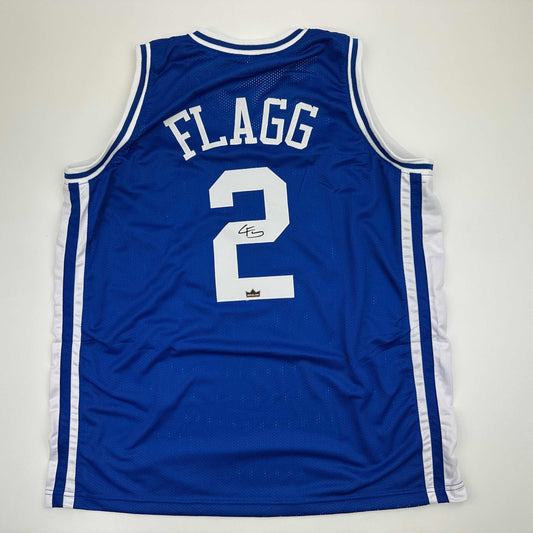 Facsimile Autographed Cooper Flagg Duke Blue Reprint Laser Auto College Basketball Jersey Size Men's XL