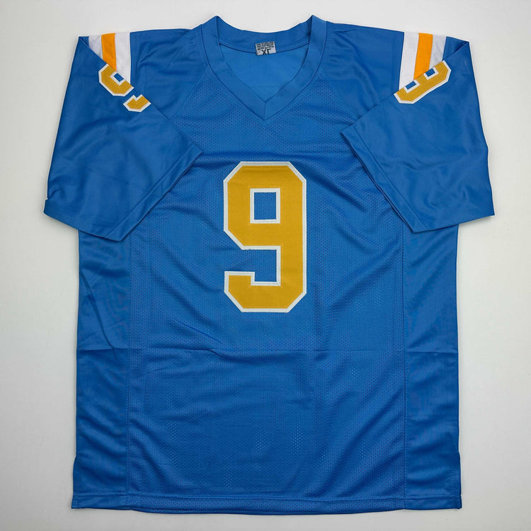 Facsimile Autographed Nico Iamaleava UCLA Blue Reprint Laser Auto College Football Jersey Size Men's XL
