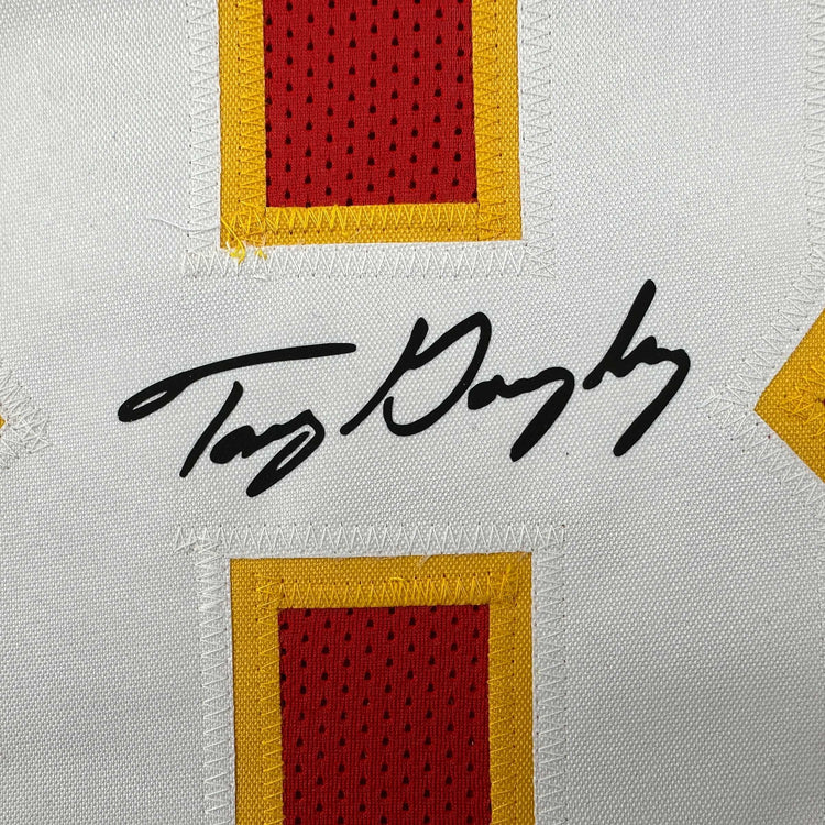 Facsimile Autographed Tony Gonzalez Kansas City Red Reprint Laser Auto Football Jersey Size Men's XL