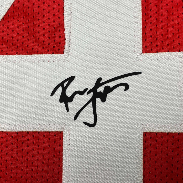 Facsimile Autographed Ronnie Lott San Francisco Red Reprint Laser Auto Football Jersey Size Men's XL