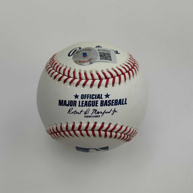 Autographed/Signed Jonathan Papelbon Rawlings Official Major League Baseball ROML Beckett BAS COA Auto