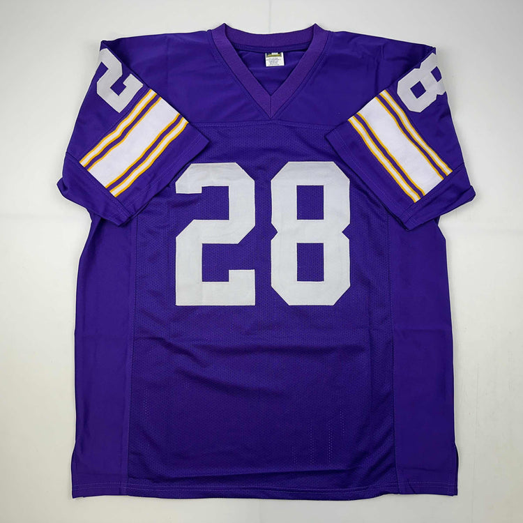 Facsimile Autographed Ahmad Rashad Minnesota Purple Reprint Laser Auto Football Jersey Size Men's XL