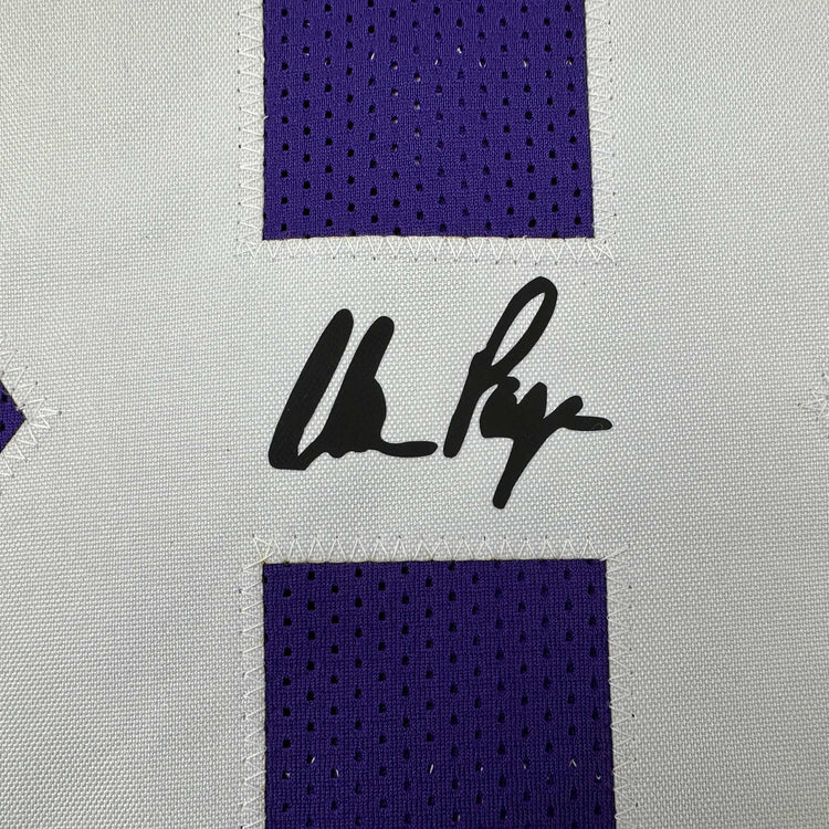 Facsimile Autographed Alan Page Minnesota Purple Reprint Laser Auto Football Jersey Size Men's XL