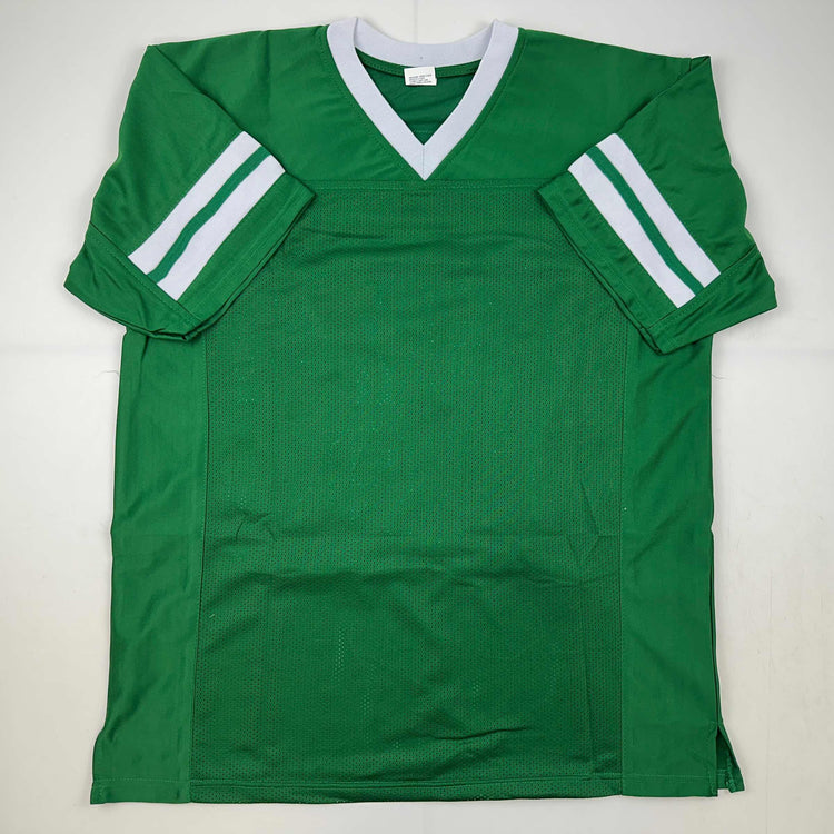 Facsimile Autographed Sack Exchange New York Green Reprint Laser Auto Football Jersey Size Men's XL
