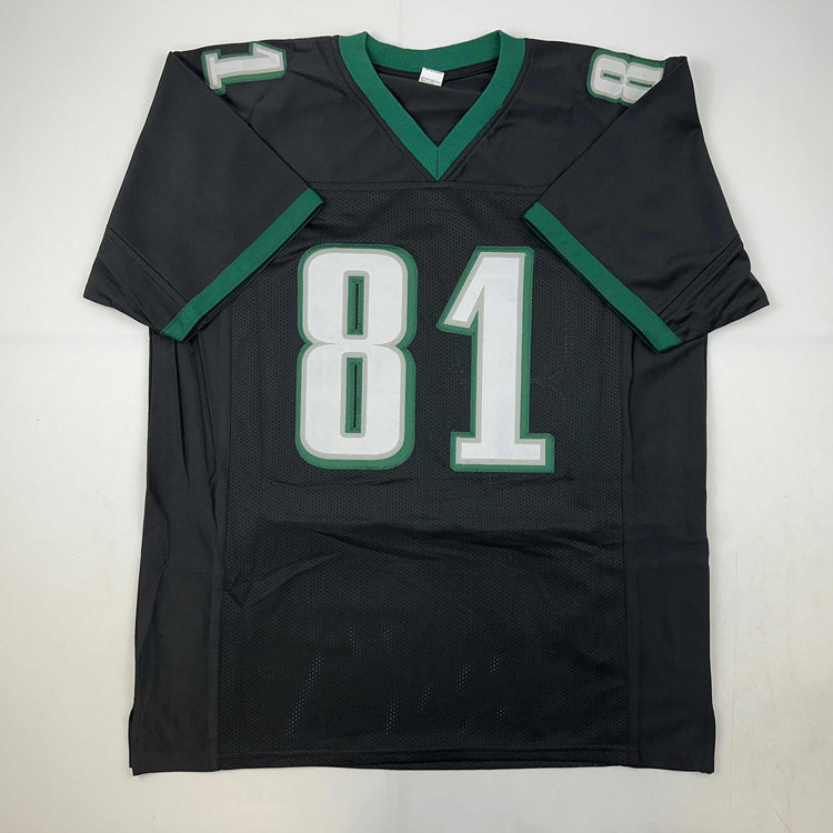 Facsimile Autographed Terrell Owens Philadelphia Black Reprint Laser Auto Football Jersey Size Men's XL