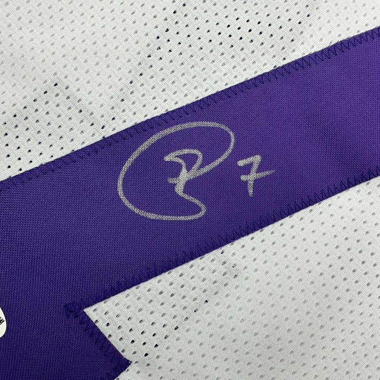 Autographed/Signed Patrick Peterson LSU White College Football Jersey JSA COA
