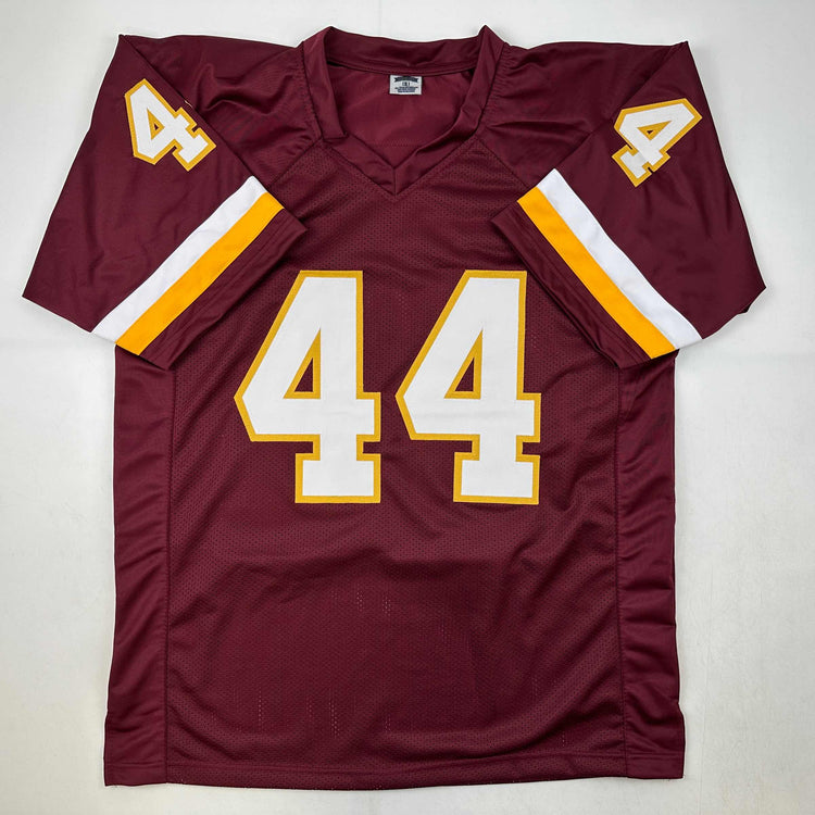 Facsimile Autographed John Riggins Washington Red Reprint Laser Auto Football Jersey Size Men's XL