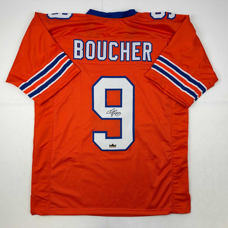 Facsimile Autographed Adam Sandler Bobby Boucher SCLSU The Waterboy Movie Orange Reprint Laser Auto Football Jersey Size Men's XL