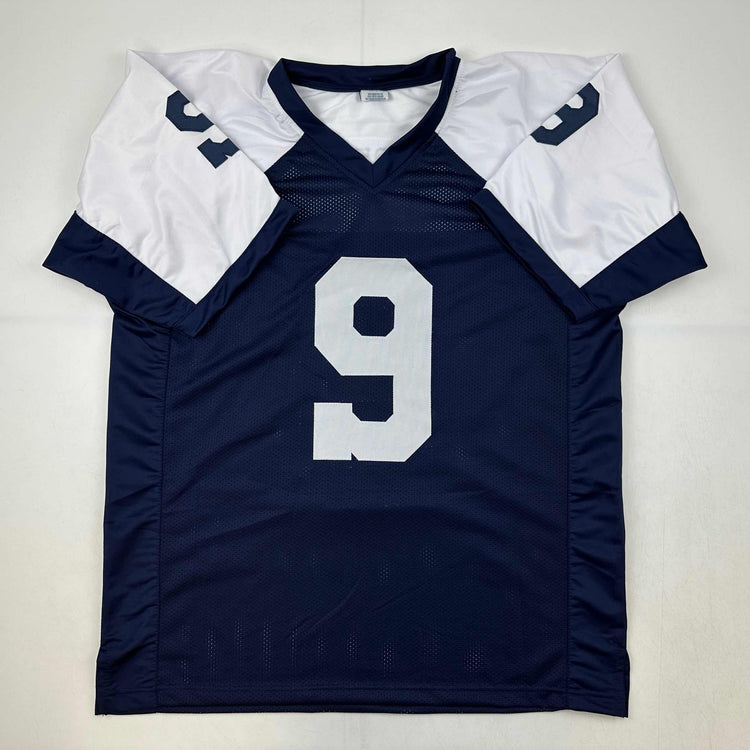 Facsimile Autographed Tony Romo Dallas Thanksgiving Day Reprint Laser Auto Football Jersey Size Men's XL