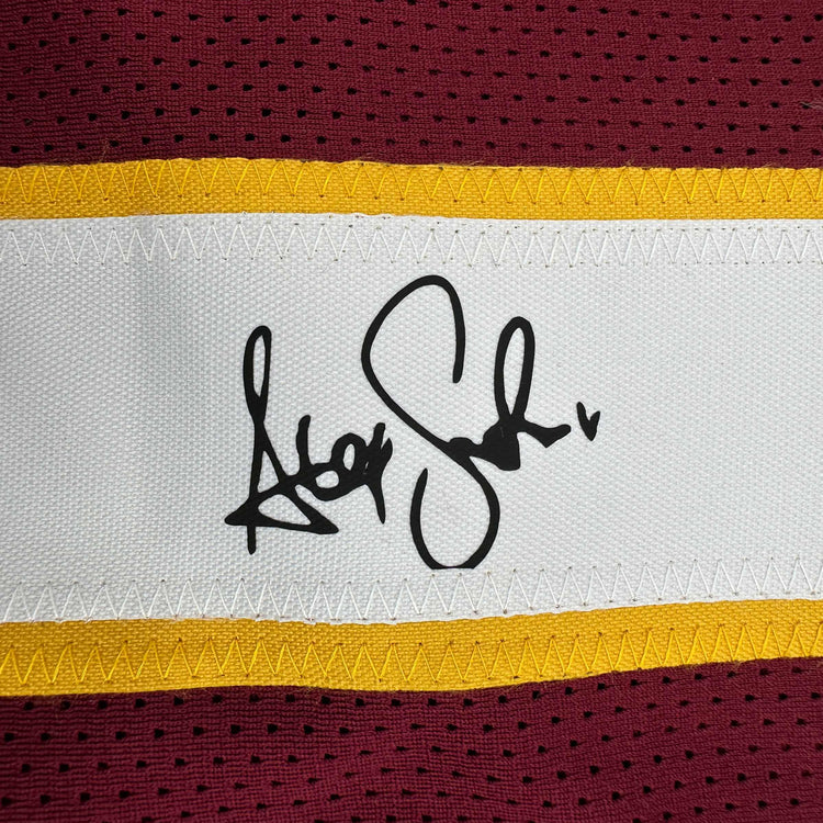 Framed Facsimile Autographed Alex Smith 35x39 Washington Red Reprint Laser Auto Football Jersey
