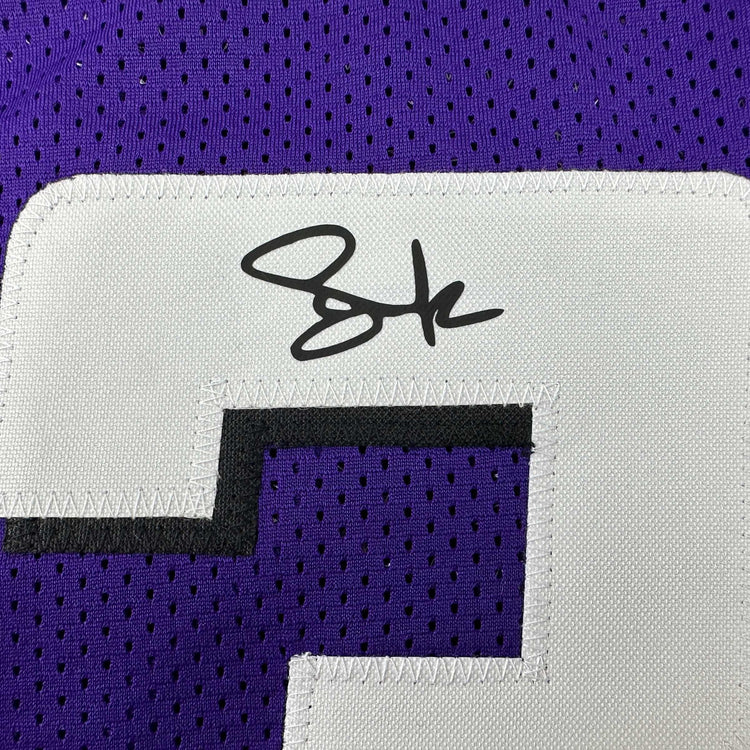 Facsimile Autographed Steve Nash Phoenix Purple Reprint Laser Auto Basketball Jersey Size Men's XL