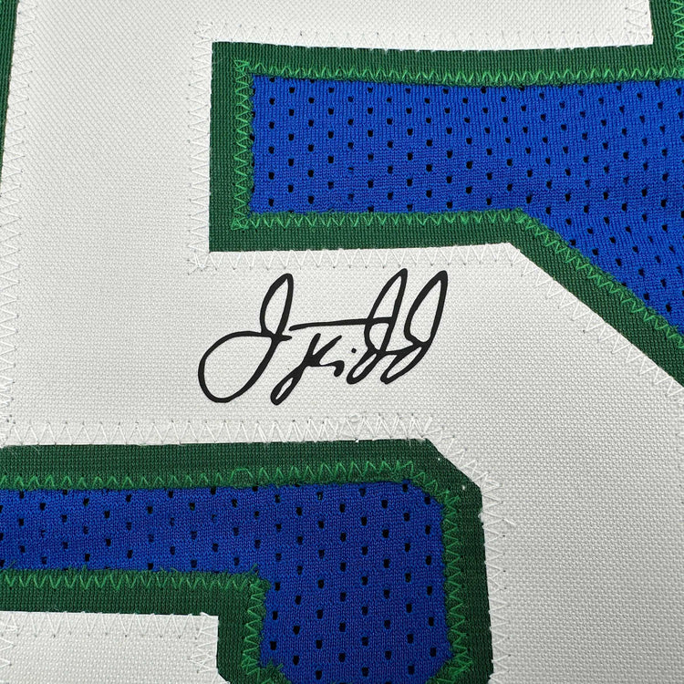 Facsimile Autographed Jason Kidd Dallas Blue Reprint Laser Auto Basketball Jersey Size Men's XL