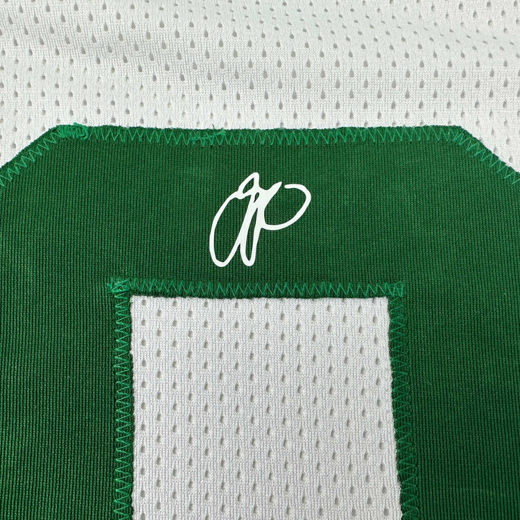 Facsimile Autographed Jayson Tatum Boston White Reprint Laser Auto Basketball Jersey Size Men's XL