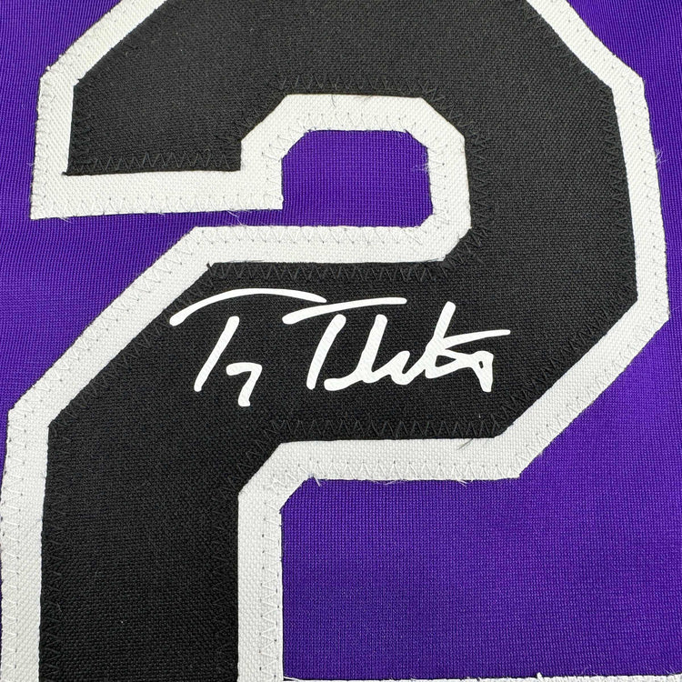 Facsimile Autographed Troy Tulowitzki Colorado Purple Reprint Laser Auto Baseball Jersey Size Men's XL