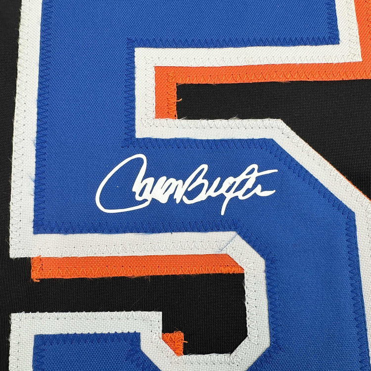 Facsimile Autographed Carlos Beltran New York Black Reprint Laser Auto Baseball Jersey Size Men's XL