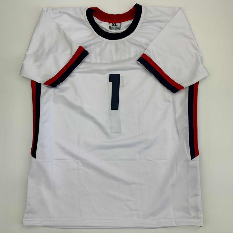 Facsimile Autographed Tim Howard United States USA White World Cup Reprint Laser Auto Soccer Jersey Size Men's XL