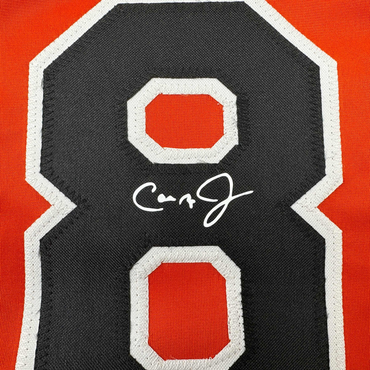 Facsimile Autographed Cal Ripken Jr. Baltimore Orange Reprint Laser Auto Baseball Jersey Size Men's XL