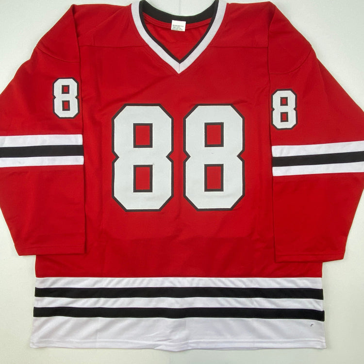 Autographed/Signed Patrick Kane Chicago Red Hockey Jersey Beckett BAS COA