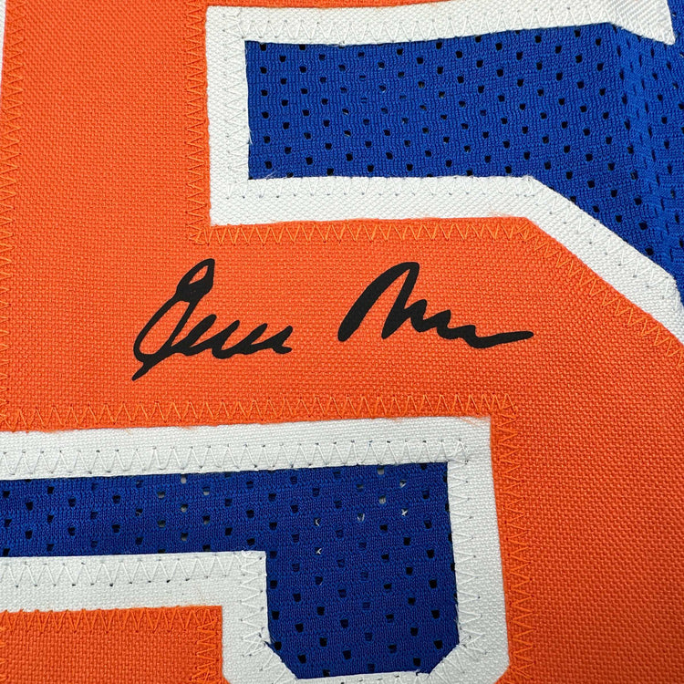 Facsimile Autographed Earl Monroe New York Blue Reprint Laser Auto Basketball Jersey Size Men's XL