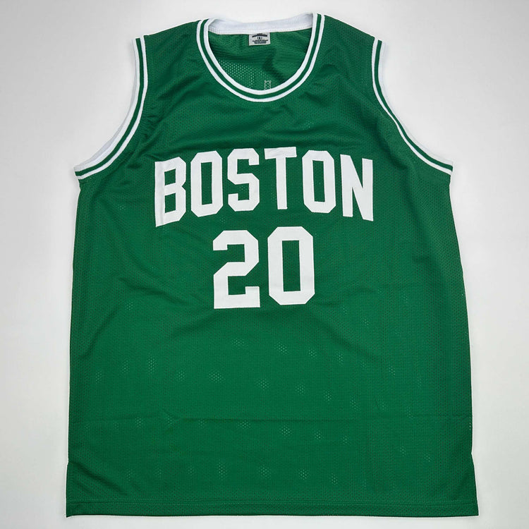 Facsimile Autographed Ray Allen Boston Green Reprint Laser Auto Basketball Jersey Size Men's XL