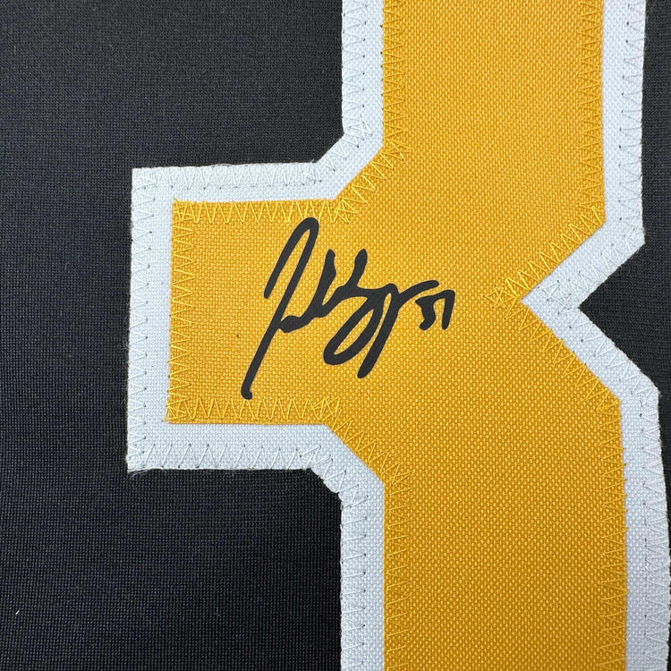 Facsimile Autographed Patrice Bergeron Boston Black Reprint Laser Auto Hockey Jersey Size Men's XL