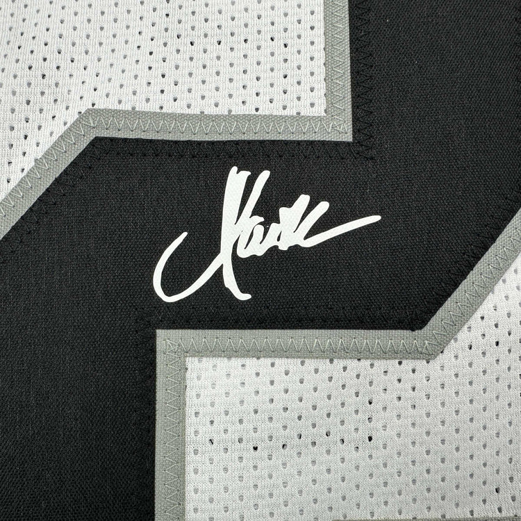 Facsimile Autographed Marcus Allen Oakland Las Vegas White Reprint Laser Auto Football Jersey Size Men's XL