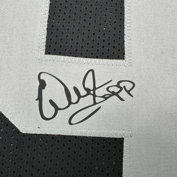 Facsimile Autographed Warren Sapp Oakland Las Vegas Black Reprint Laser Auto Football Jersey Size Men's XL