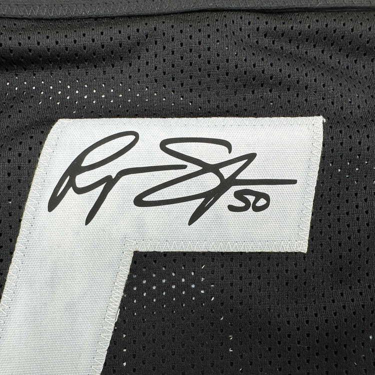 Facsimile Autographed Ryan Shazier Pittsburgh Black Reprint Laser Auto Football Jersey Size Men's XL