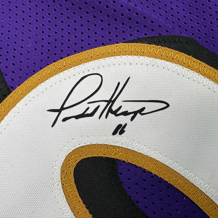 Facsimile Autographed Todd Heap Baltimore Purple Reprint Laser Auto Football Jersey Size Men's XL