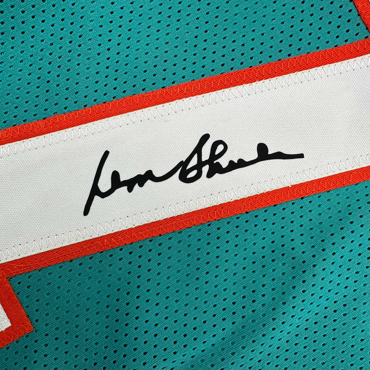 Facsimile Autographed Don Shula 1972 Undefeated Miami Teal Reprint Laser Auto Football Jersey Size Men's XL