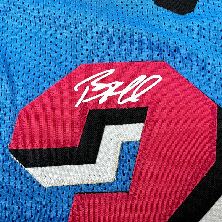 Facsimile Autographed Bam Adebayo Miami Blue Vice City Reprint Laser Auto Basketball Jersey Size Men's XL