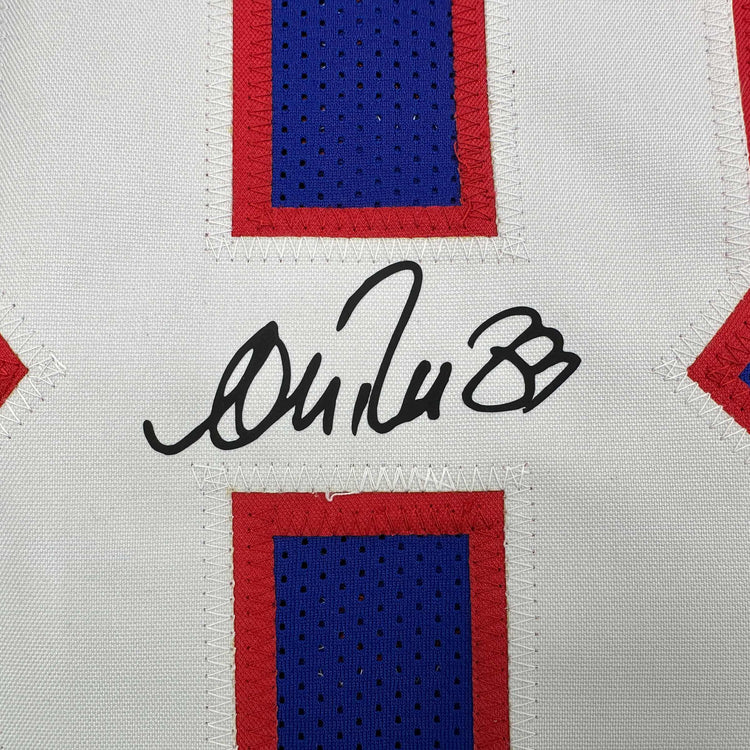 Facsimile Autographed Andre Reed Buffalo Blue Reprint Laser Auto Football Jersey Size Men's XL